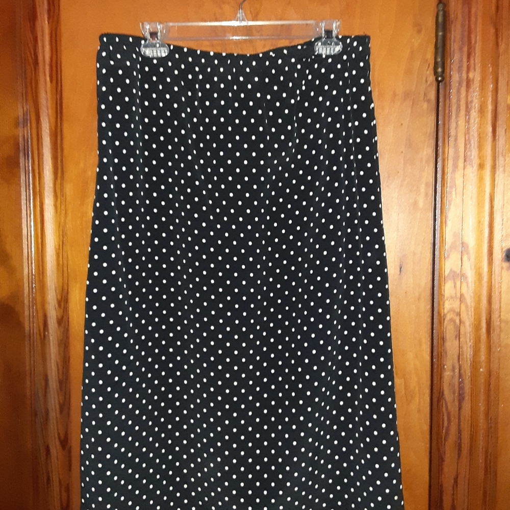 Original TY wear navy polka dot skirt medium